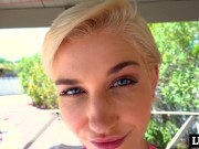 Busty Slut Gets Her Wet Cunt Pounded Poolside 1/16