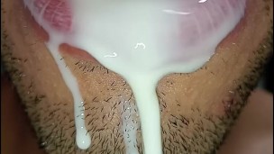 cum in my mouth, I play with your cum, and I swallow it, closeup, naughty gay, tongue, sloopy