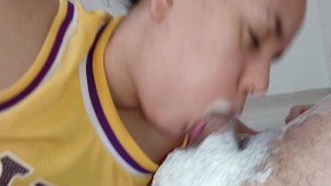 most nervous blowjob with creampie that you will see today on porn hub, best suck🍆🥛🥛🥛💦😵🍑🤤🤤