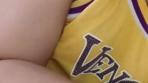 handjob and insane blowjob, she fucks the dick in every way until she feels the creampie