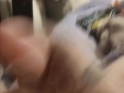 Cum cum cum from my soft to hard dick