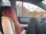 Italian Milf Artemisia Love hot Solo Smoke Session in the car OF @ ArtemisiaLove101 15/16