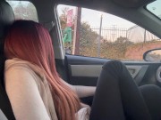 Italian Milf Artemisia Love hot Solo Smoke Session in the car OF @ ArtemisiaLove101 16/16