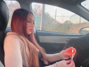 Italian Milf Artemisia Love hot Solo Smoke Session in the car OF @ ArtemisiaLove101 7/16
