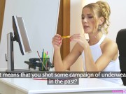 Female Agent - This hot babe just wants to fuck this shy guy 1/16