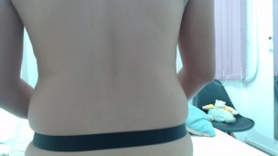 I fuck my girlfriend's pussy with a strap-on