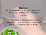 💦 ¿Quieres eyacular más y mejor? En este video te muestro 5 alimentos increíbles que pueden ayudart 2/16