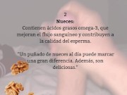 💦 ¿Quieres eyacular más y mejor? En este video te muestro 5 alimentos increíbles que pueden ayudart 3/16