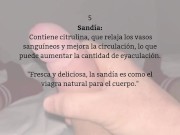 💦 ¿Quieres eyacular más y mejor? En este video te muestro 5 alimentos increíbles que pueden ayudart 6/16