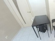 Skinny blonde girl Mia Cheers moans as she gets fucked hard in the kitchen in VR. 1/16