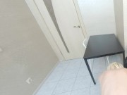 Skinny blonde girl Mia Cheers moans as she gets fucked hard in the kitchen in VR. 10/16