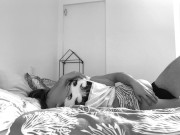 She swallows my huge dick, I fuck her hard and come on her tits - ShyCharlotte 2/16