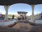 PURITYVR Beautiful brunette Nemesi rides a hard dick in the backyard in VR 3/16