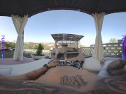 PURITYVR Beautiful brunette Nemesi rides a hard dick in the backyard in VR 5/16