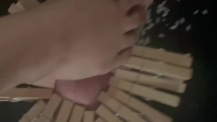 I enjoyed stomping, punishing, trampling besties cock and balls with my new high heeled shoes.