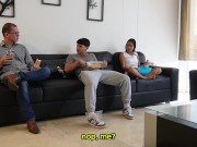 I FUCK MY BEST FRIEND TOGETHER WITH HER TRAINER AT HER HOUSE