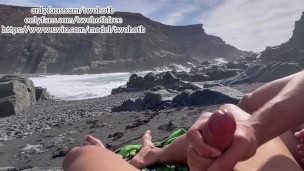 Let’s fuck and shoot huge loads on the beach?! PART1