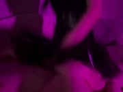 Homemade with talk. Boyfriend made his alt girl cum in a cowgirl pose