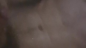 Solo hot guy playing in bath