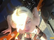 Fake Driving School Married couple having sneaky sex in the car 16/16