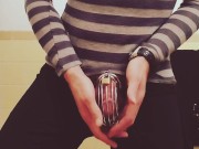 Leaking away after making a video for Miss Allie in hopes she might permit me an orgasm 4/16