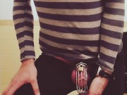 Leaking away after making a video for Miss Allie in hopes she might permit me an orgasm 7/16