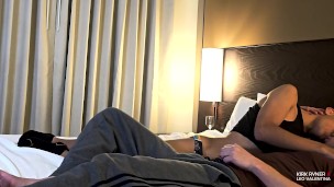 Leo Valentina Submits to Kirk Ryner makes Twink Sissy Femboy SO HORNY Kissing Making Out & Flirting