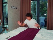 Sharing a bed in a hotel room with a hot milf 4/16