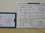 The area of square formed by overlapping 2 squares.[JapanMath]() 11/16