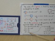 The area of square formed by overlapping 2 squares.[JapanMath]() 12/16