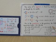 The area of square formed by overlapping 2 squares.[JapanMath]() 13/16