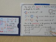 The area of square formed by overlapping 2 squares.[JapanMath]() 15/16