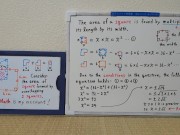 The area of square formed by overlapping 2 squares.[JapanMath]()