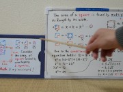 The area of square formed by overlapping 2 squares.[JapanMath]() 5/16