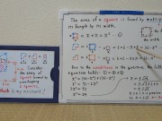 The area of square formed by overlapping 2 squares.[JapanMath]() 7/16