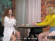 RIM4K. Couple teaching their  friend how to rim. Hot fetish sex with Mila Pie, Lilith Liber & Meyoto 5/16