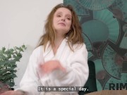 RIM4K. Couple teaching their  friend how to rim. Hot fetish sex with Mila Pie, Lilith Liber & Meyoto 6/16