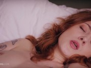 ULTRAFILMS Amazing redhead girl Cherry Candle fingering her pussy on the bed 13/16