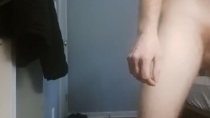 Big Dick fucks pillow and cums