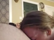 18 Yr Old Slutty BabySitter Sucks his Boss Cock in Bed 13/16