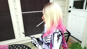 Gwen Stacy's Sexy Smoking