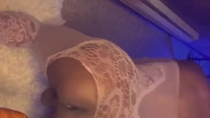 Gay booty twerking and riding dildo