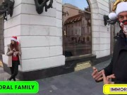 PETITE REDHEAD DOUBLE TEAMED by STEPDAD & STEPSON– SMALL SPANISH GIRL LOVES ROUGH SEX 3/16