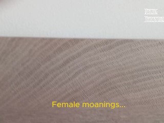 Trabajando en casa oigo a la vecina gimiendo alto y follando por el culo! Disparo una gran corrida