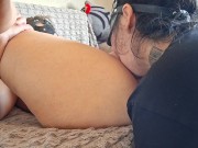 The most urgent pussy eating lesbians, cunnilingus, licking pussy until parents come home