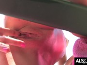 Super Model Franziska Facella Works Her Shaved Pussy Poolside 8/16