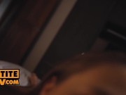 Petite hottie Alyssa Bounty pleasures you in POV MMF trio 1/16