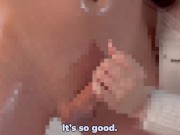 【マゾ男くん専用動画🐰💓】オナ禁後にたくさん焦らしながら手コキしたら精子もお潮も大量に出ちゃったね🥰✨ 7/16