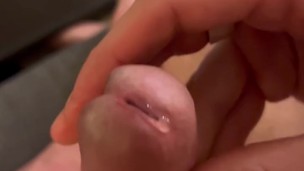 Playing with my pre-cum