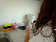 Veo debajo de la falda de mi compañera, me corro en sus hermosas nalgas 6/16